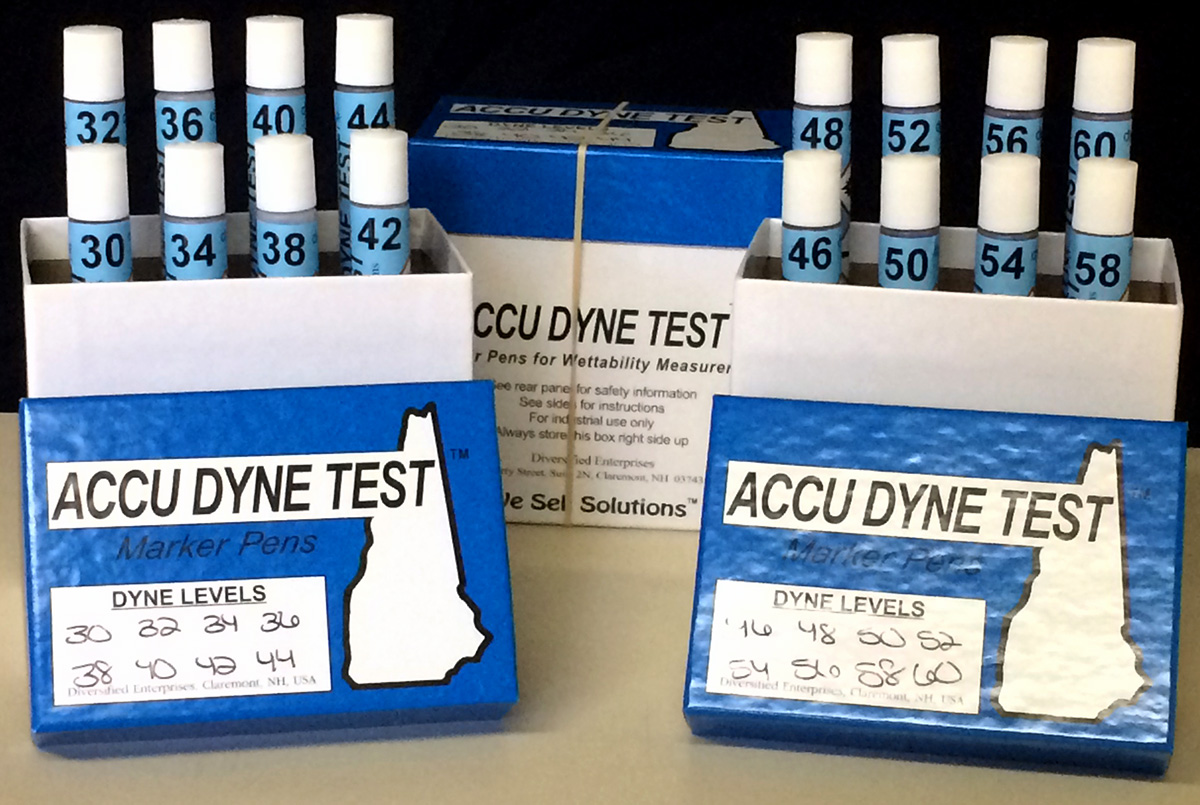 46 Dyne Test pens poly films for plastic film 1 doz / box 