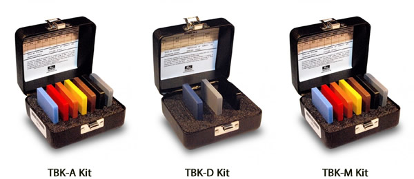Rex Gauge Test Block KIT Type A Test Block Kit for Type A Durometers; 7 Blocks Covering Range 30 to 90